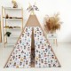 TIPI namiot dla dzieci – Wigwam Indianie z matą i poduszkami - MINI