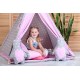 TIPI wigwam dla księżniczki z matą i poduszkami - MINI
